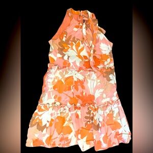 Vince Camuto Coral Floral Dress